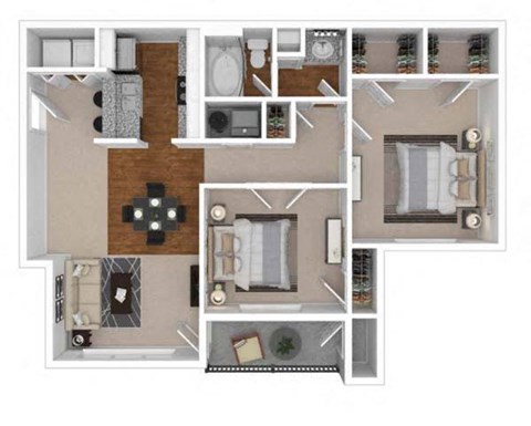 B1 Floor Plan at The Atlantic Vinings, Smyrna, GA, 30080