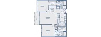 B2C  2 bed| 2 bath SQFT: 1186