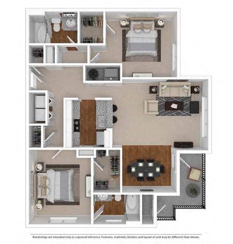 B4 Floor Plan at The Atlantic Vinings, Georgia