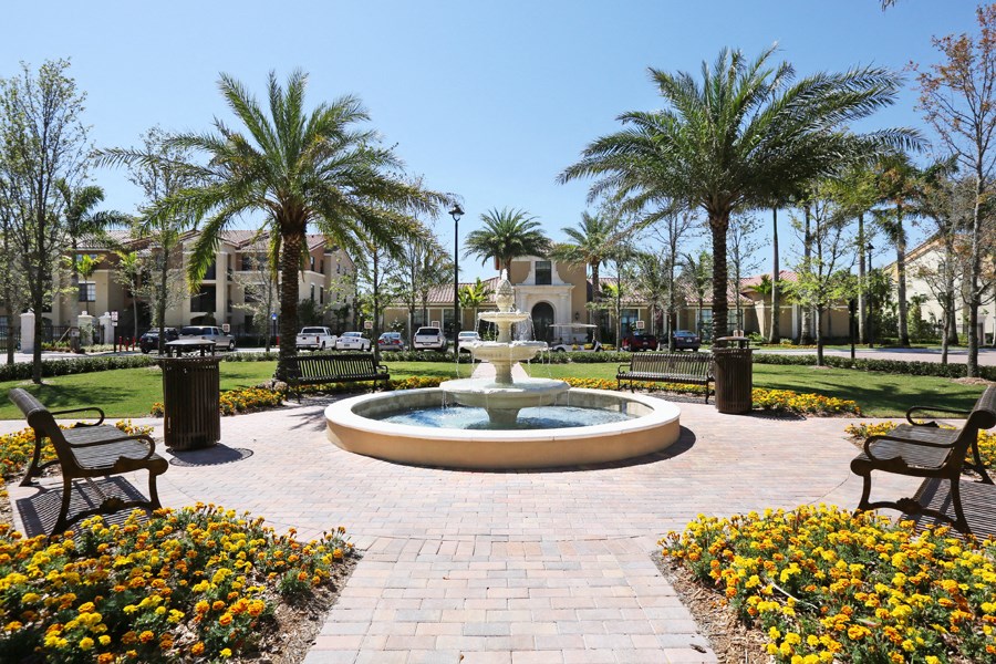 Fountain At Community Entrance. at The Atlantic Doral, Florida, 33178