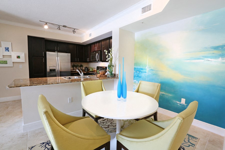 Dining Room Area at The Atlantic Doral, Florida, 33178