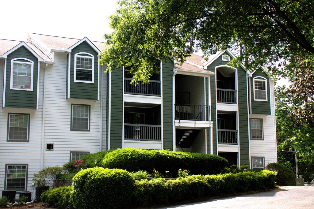Building exterior at Sloan Square, Atlanta, Georgia.