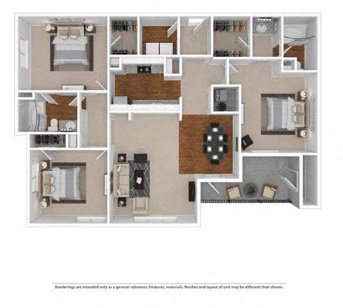 C1 Floor Plan at The Atlantic Vinings, Georgia, 30080