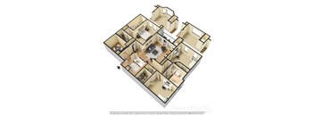 Floor Plan C1 at The Atlantic Buckhead, Atlanta, GA, 30305