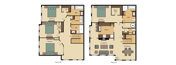 3 bed 2 bath Habersham with 2262sq. ft. at The Atlantic Buckhead, Atlanta, GA