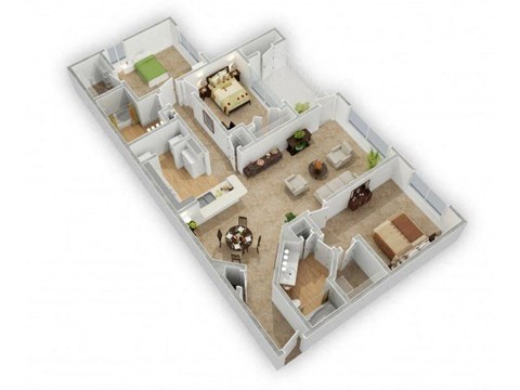 Canterbury Floor Plan at The Atlantic Canton Ridge, Canton, GA 30114