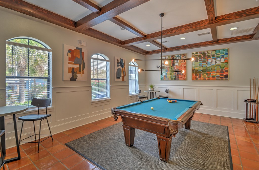 Resident Lounge with Pool Table.