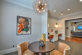 Resident Lounge with Media and Coffee Station. Resident Lounge with Media and Coffee Station.