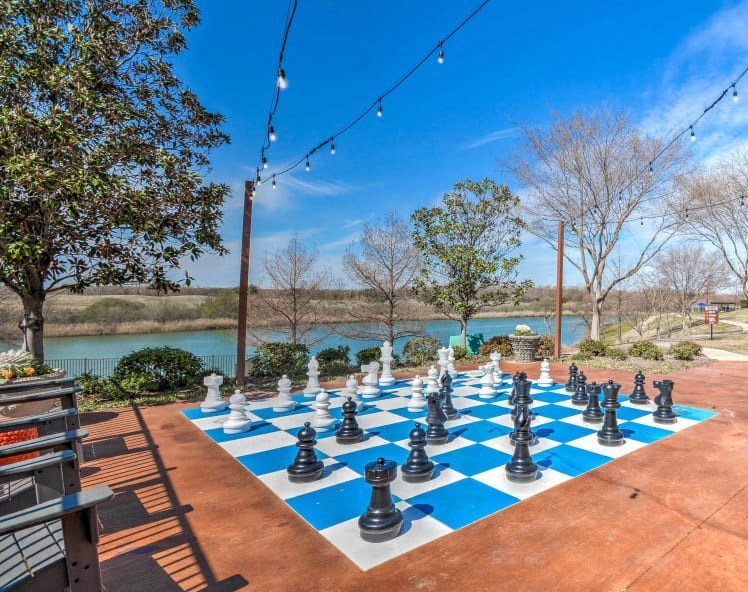 Oversized Chess Game.