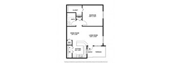 Alexander 1 Bed | 1 Bath | 748 sq ft- Boca Colony