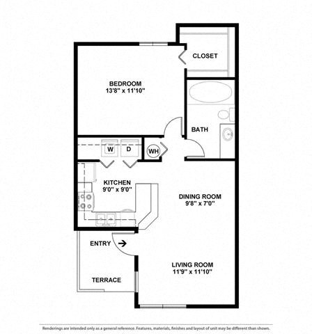 Areca1 Bed | 1 Bath | 730 sq ft- Boca Colony  at Boca Colony, Boca Raton, FL
