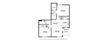 Bizmarck 2 Beds | 2 Baths | 984 sq ft- Boca Colony