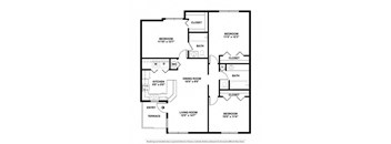 Canary 3 Beds | 2 Baths | 1,187 sq ft- Boca Colony