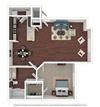 Antigua 1 Bed | 1 Bath | 870 sq ft Palms of Boca Del Mar