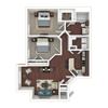 Caribe 2 Beds | 1 Bath | 952 sq ft Palms of Boca Del Mar
