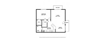 Abbey Beds: 1, Baths: 1, SQFT: 760- The Barrington Club