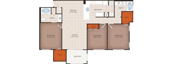 Cayman Beds: 3, Baths: 2, SQFT: 1,340- The Atlantic Doral