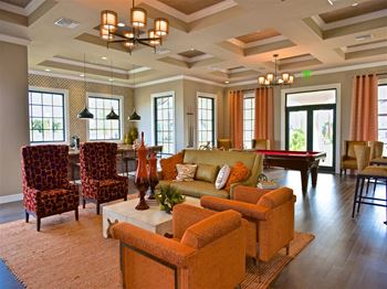 Spacious Clubhouse with Social Area and Billiards at The Atlantic at Tradition, Port St Lucie, FL