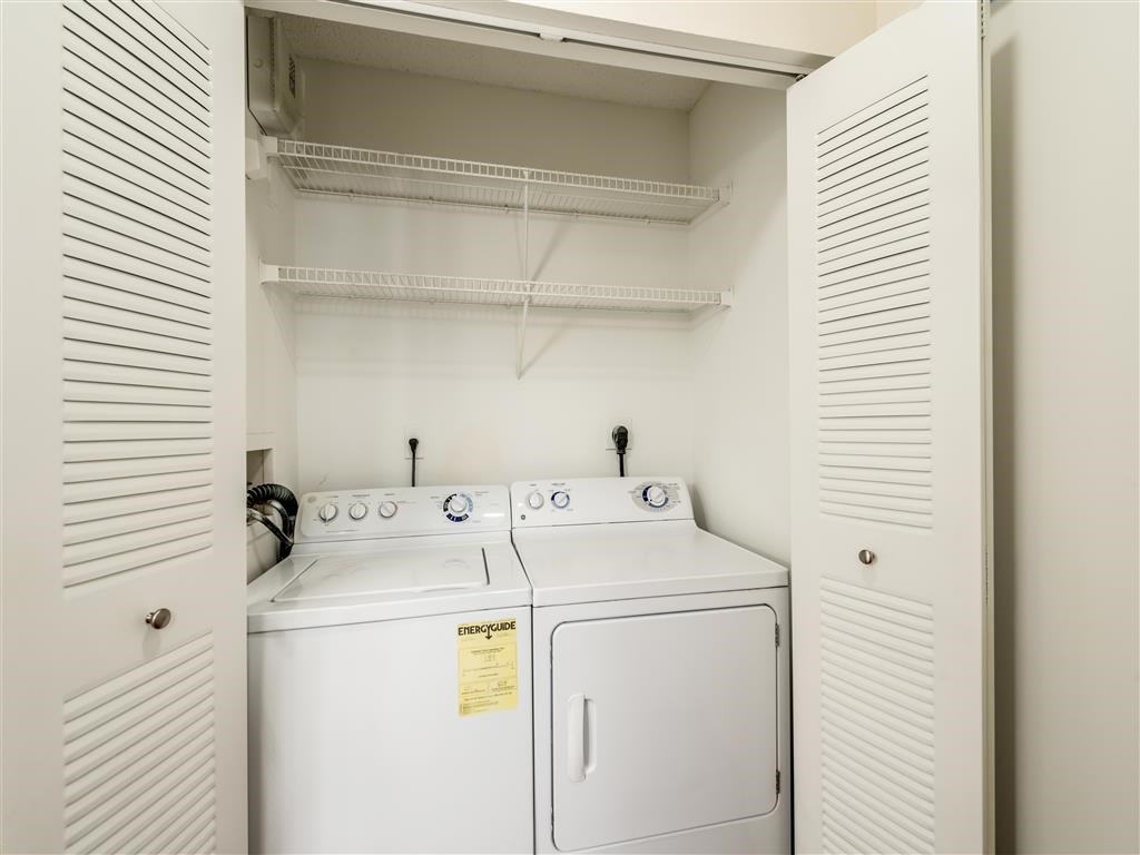 Model. Full Size Washer and Dryer.