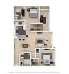 B2D 2 Beds | 2 Baths | 1,337 sq ft