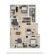 B2 2 Beds | 2 Baths | 1,210 sq ft