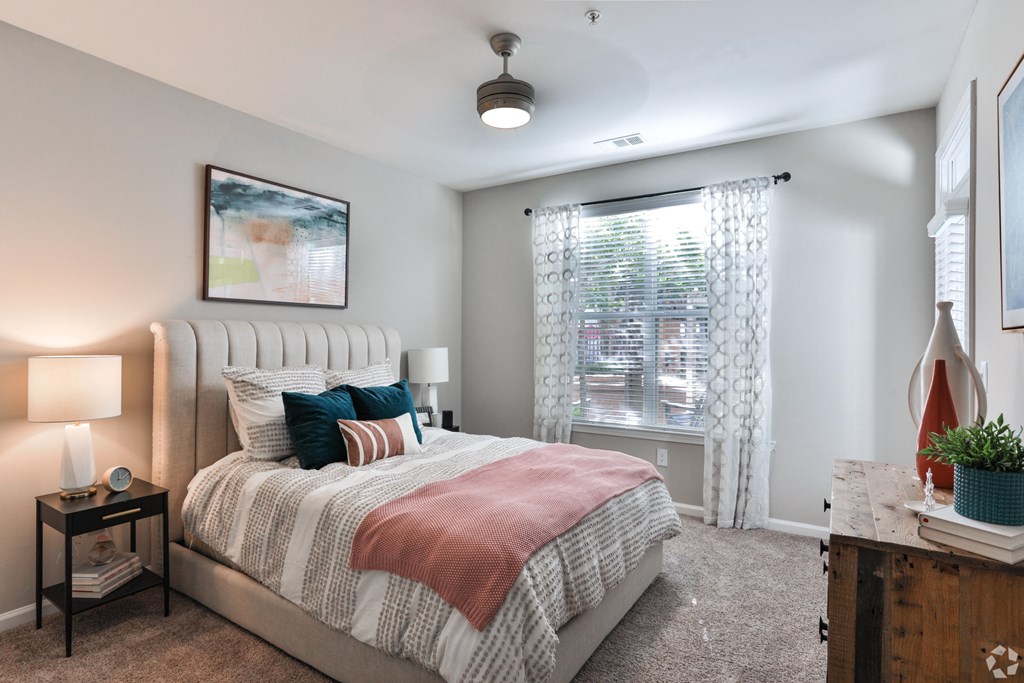 Bedroom at The Atlantic North Highland, Charlotte.