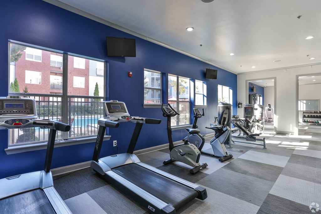 Fitness Center at The Atlantic North Highland, Charlotte, NC.