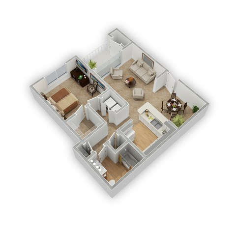 Landsbury Floor Plan at The Atlantic Canton Ridge, Georgia