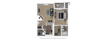 Beds: 1, Baths: 1, SQFT: 600 - Morningside Courts at Morningside Courts, Georgia