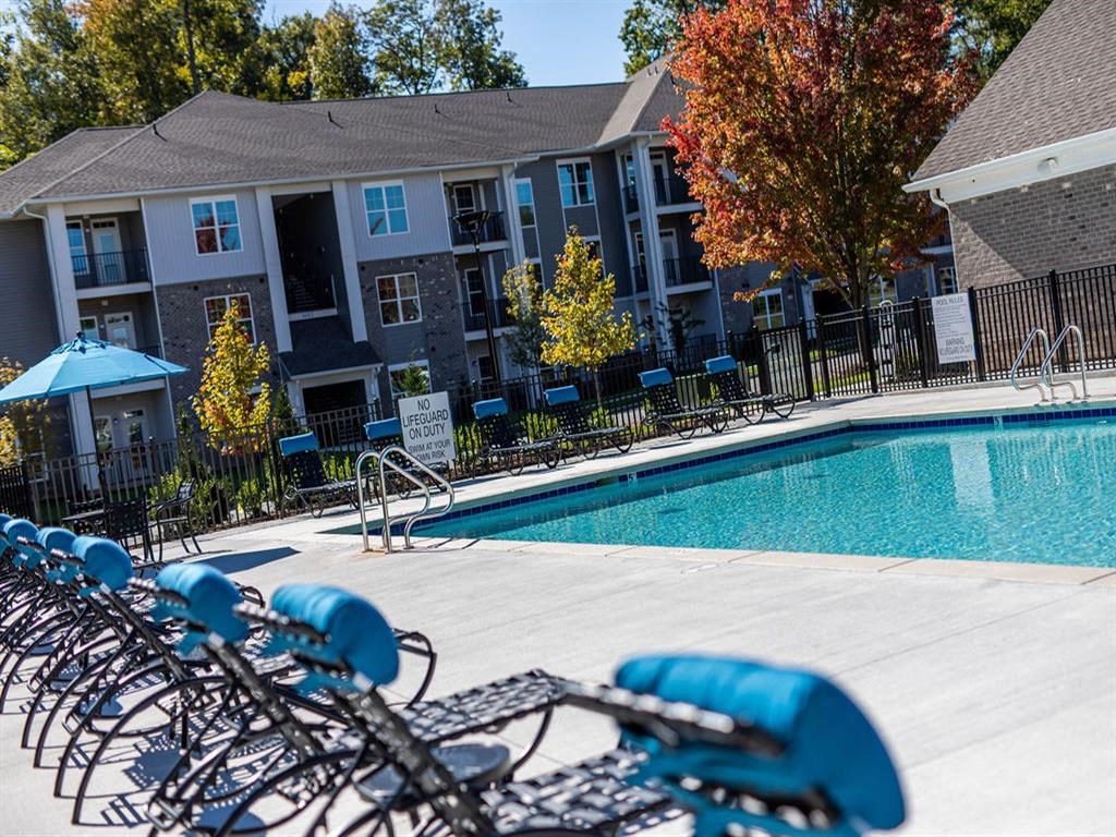 Sparkling Lap Pool with Sundeck.