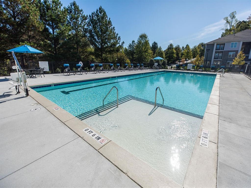 Sparkling Pool with Sundeck.