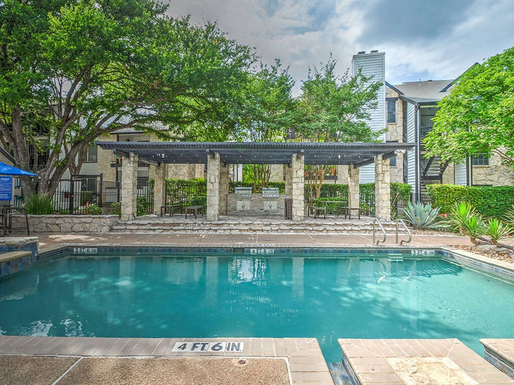 Sparkling Pool at Logans Mill, Austin, TX.