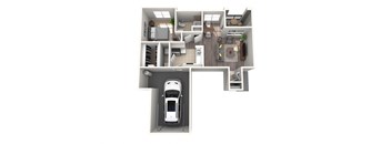 the settlement 1122 floor plan  studio with car garage