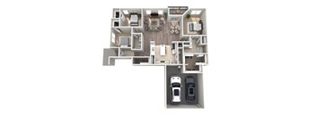 the outlook 304 floor plan  studio with car optional