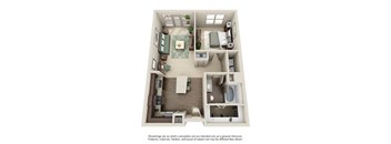 Floorplan_A3 at The Atlantic Highland Park, Texas