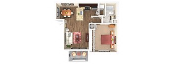 The Landing 1 Bedroom / 1 Bathroom 766 square feet- The Atlantic Tradition