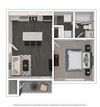 A1
1 Bed | 1 Bath | 550 sq ft