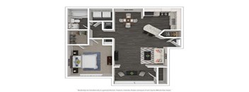 A3 1 Bed | 1 Bath | 850 sq ft at The Atlantic Loring Heights, Atlanta