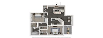 B2 2 Beds | 2 Baths | 1,100 sq ft at The Atlantic Loring Heights, Atlanta