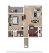 A1UG
Beds: 1, Baths: 1, SQFT: 822