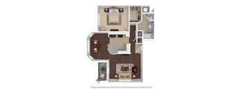 Plan B 1 Bed | 1 Bath | 900 sq ft- Vintage Park Apartments
