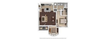 Plan C 1 Bed | 1 Bath | 975 sq ft- Vintage Park Apartments