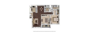 Plan D 2 Beds | 2 Baths | 1,140 sq ft- Vintage Park Apartments