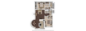 Plan F 2 Beds | 2 Baths | 1,220 sq ft- Vintage Park Apartments