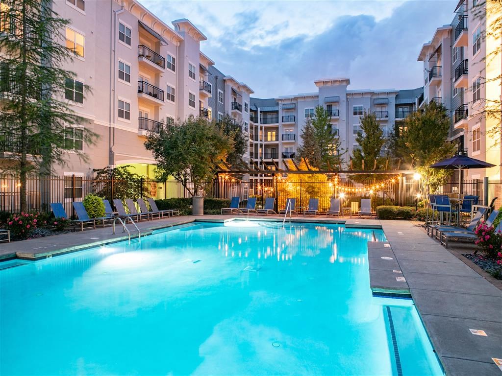 Resort Inspired Saltwater Pool with Sundeck. Resort Inspired Saltwater Pool with Sundeck at The Atlantic Aerotropolis, Atlanta, Georgia