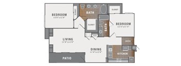 2 bed 2 bath B at Montecito Apartments, Texas, 77056