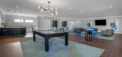 Resident Lounge at The Atlantic Grand Oaks, Texas