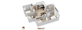 bedroom floor plan an in 2 bed 2 bath apartments at the historic electric building in fort worth