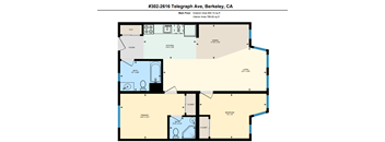 the blueprint floor plan of the ave apartments