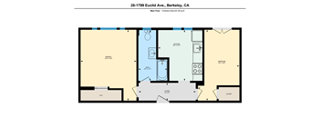 the floor plan in the city center